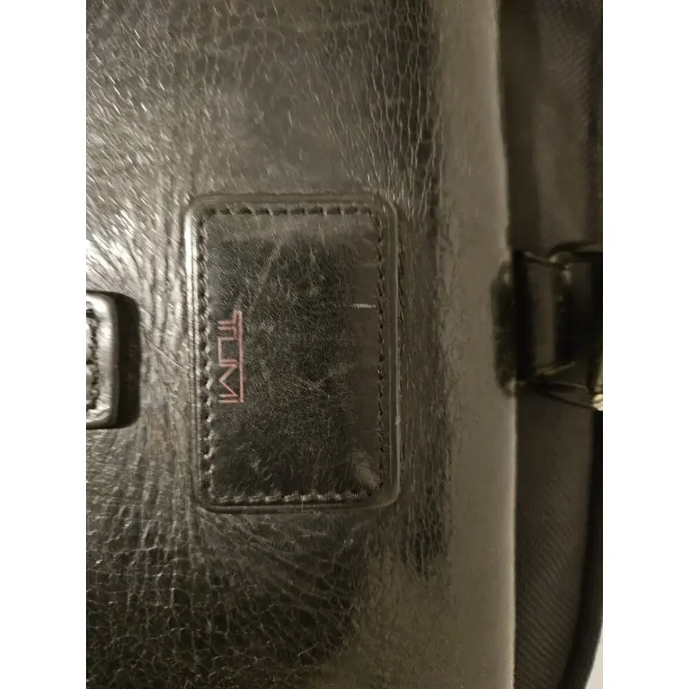 Tumi Townhouse Lonsdale Briefcase Weekender Leather/Ballistic Nylon 16x12x4